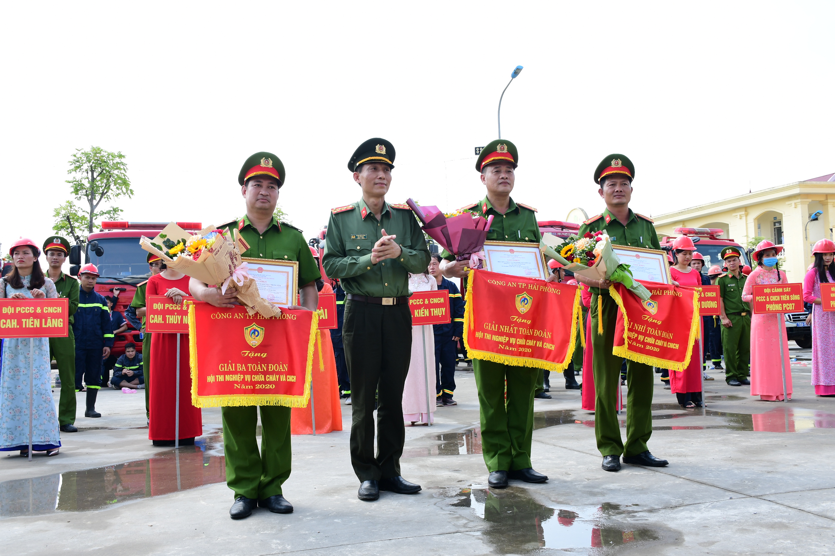 Tổ chức hội thi nghiệp vụ chữa cháy và cứ nạn cứu hộ năm 2020